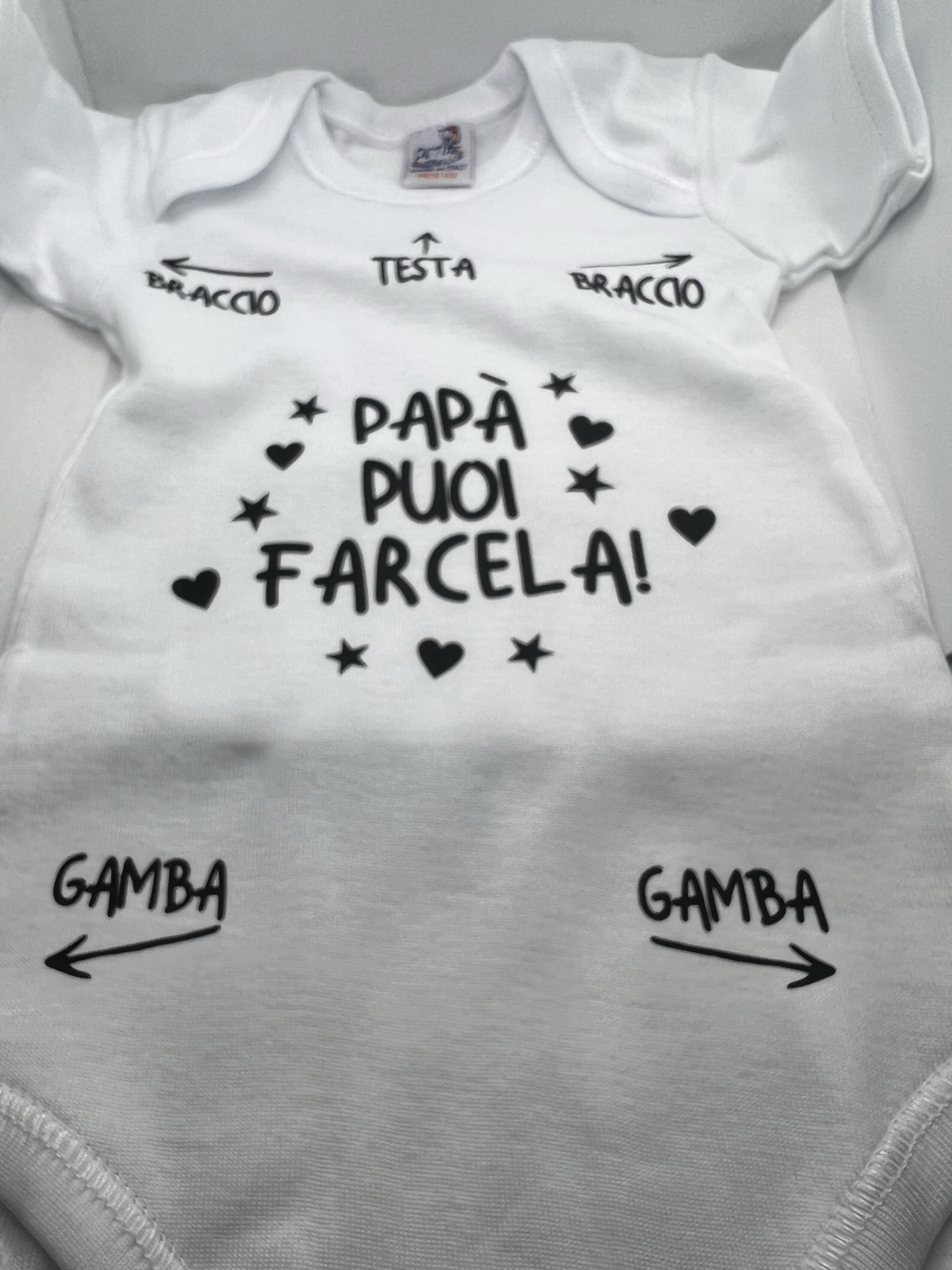 Body Neonato Personalizzato con Dedica Papà - immagine 5