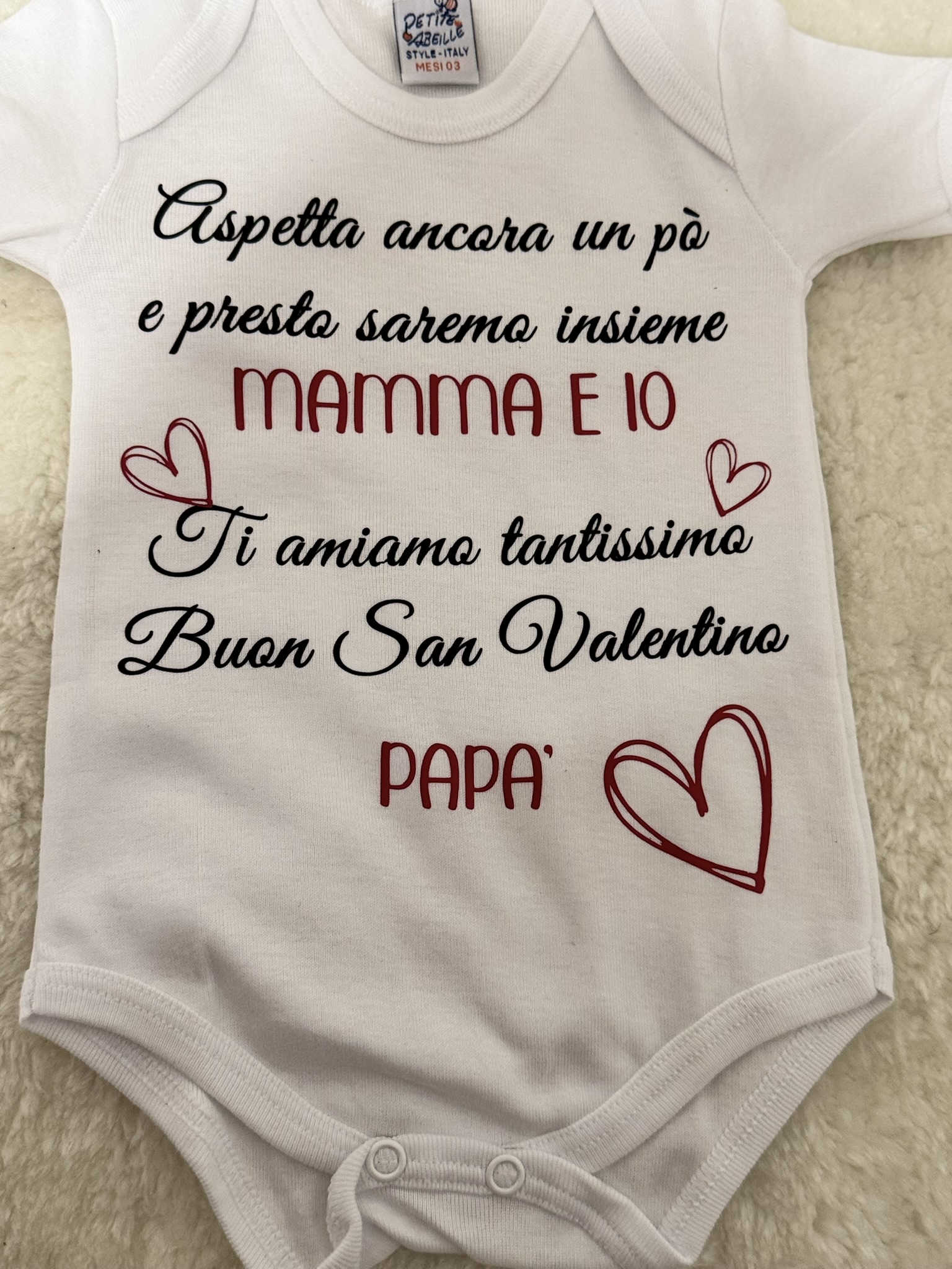 Body Neonato Personalizzato con Dedica Papà - immagine 3