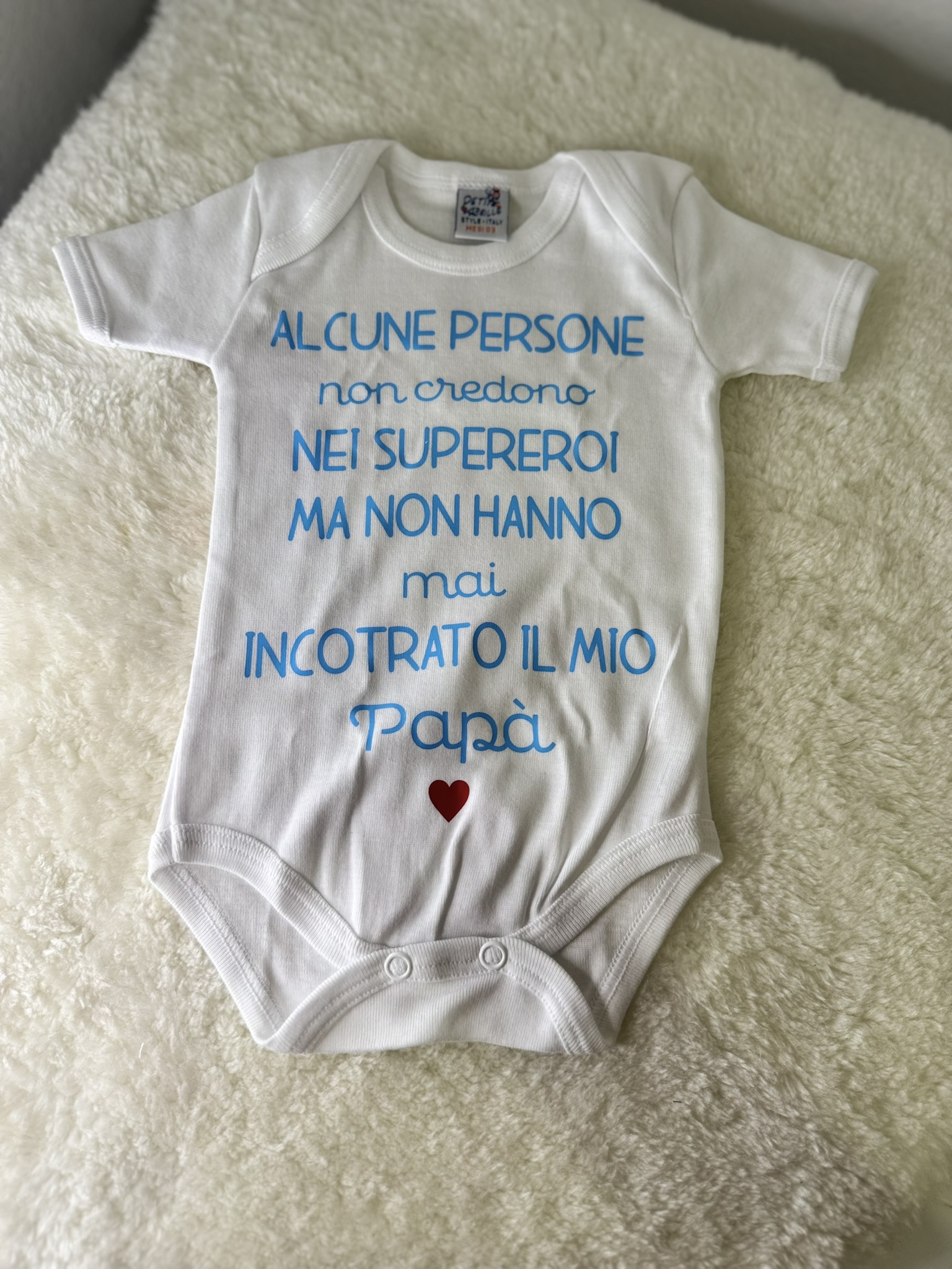 Body Neonato Personalizzato con Dedica Papà - immagine 4