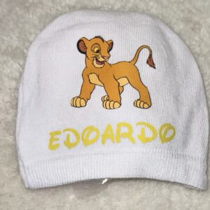 Cappellino Neonato Personalizzato con Personaggio