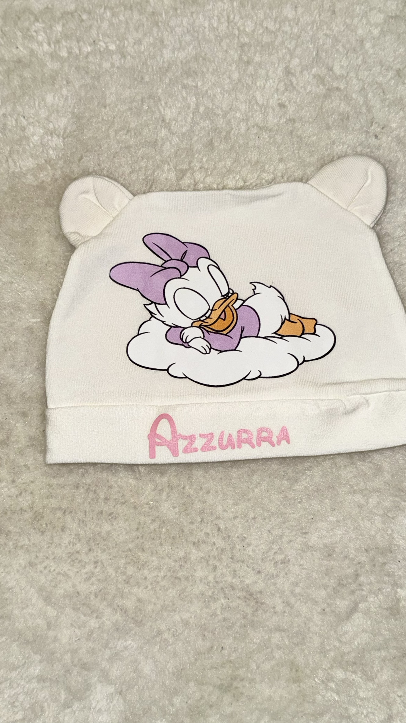 Cappellino Neonata Personalizzato con Personaggio