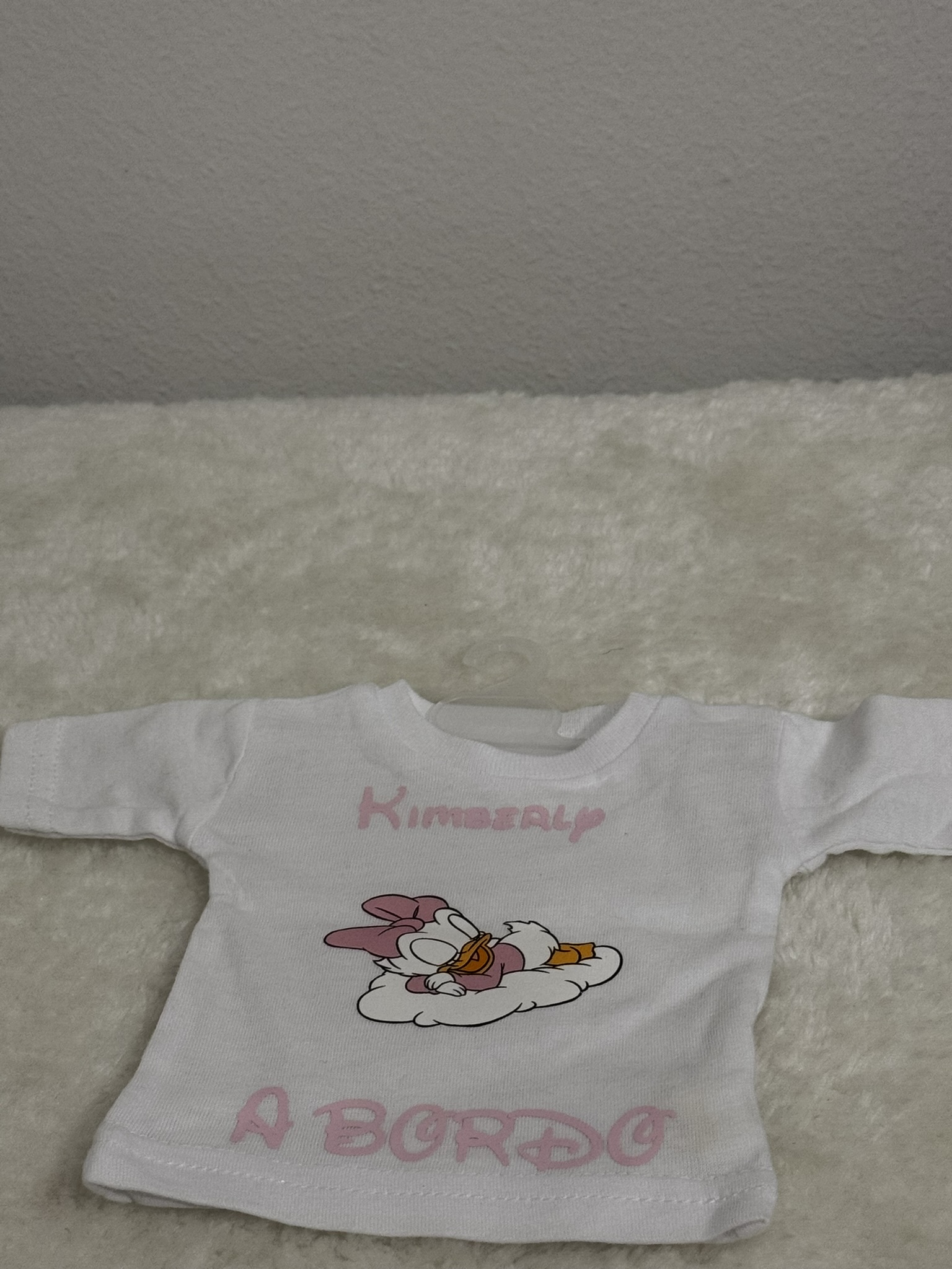 Maglia Personalizzata da Auto Bimba “Nome a Bordo” con Personaggio - immagine 2